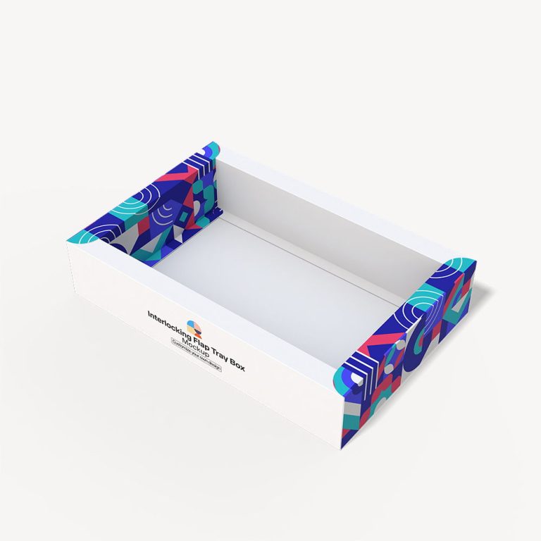 Interlocking flap tray box (1)
