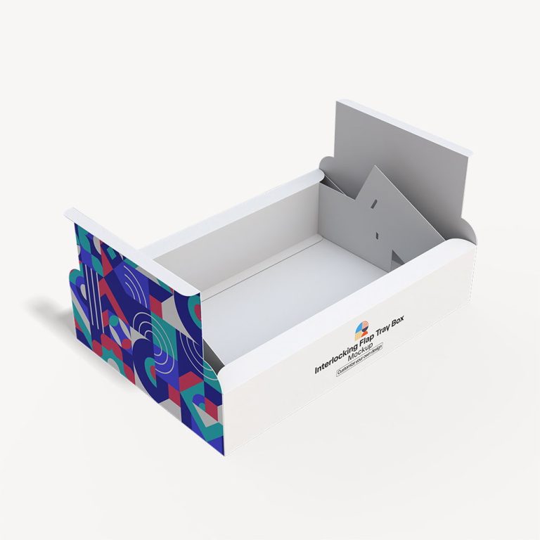 Interlocking flap tray box (2)
