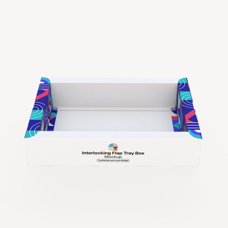 Interlocking flap tray box (5)